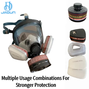 <span class=keywords><strong>Masque</strong></span> <span class=keywords><strong>respiratoire</strong></span> complet pour vapeurs organiques, <span class=keywords><strong>masque</strong></span> à gaz, protection contre la peinture en aérosol, le formaldéhyde et la poussière, cartouches de charbon actif réutilisables - Product Image 3