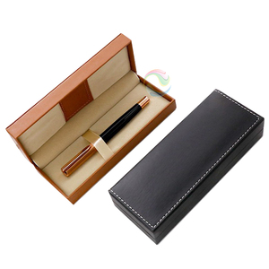 Wholesale Luxury Custom <b>Black</b> Cardboard Leather Pen Gift <b>Boxes</b> Paper <b>Boxes</b> - Product Image 1