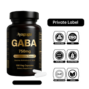 Cápsulas de GABA de 750 mg de Fábrica Estadounidense, Alta Potencia, Aptas para Veganos, Fáciles de Tragar, para Promover la Calma y Mejorar la Calidad del Sueño - Product Image 5