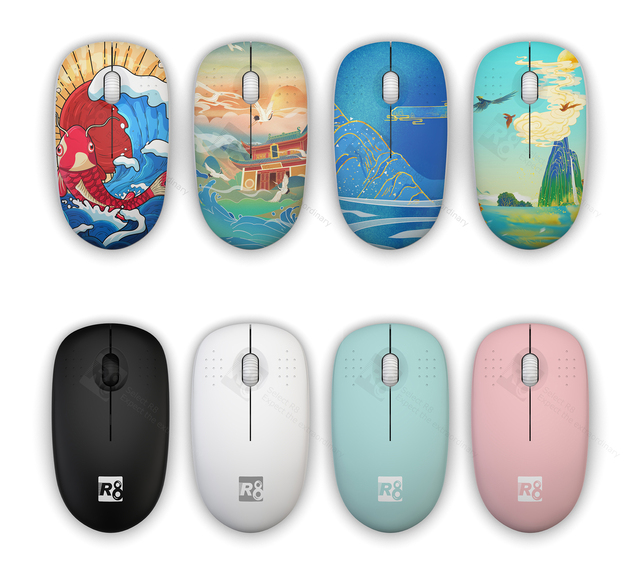 Factory Price 2025 New Mini 3D USB Wireless Mouse for LAPTOP Desktop Accept Customize Pattern