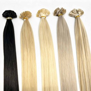 Extensions de cheveux humains européens 100% naturels à pointe plate, double épaisseur, cuticules alignées, Remy vierges, doux et naturels, vente en gros directe d'usine - Product Image 2