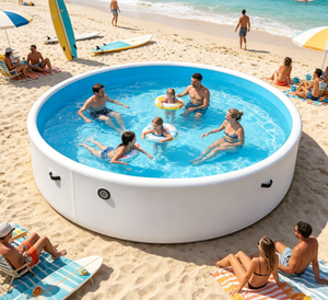 Vanace New Design Multi Function Custom Size 5mm Thick PVC Eco-Friendly <b>Inflatable</b> Swimming <b>Pool</b> Ground <b>for</b> Outdoor Leisure Use - Product Image 1