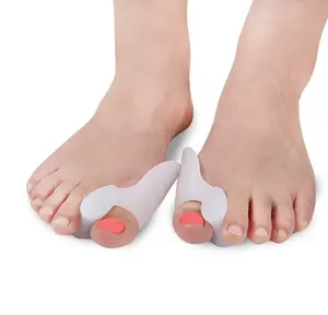 2PCS Silikon gel Daumen korrektor Bunion Fuß zehen Hallux Valgus Protector Separator Finger glätter Einsteller Fußpflege werkzeug