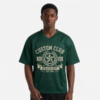 T-shirt pour homme à col en V, manches courtes, imprimé numérique rétro, style athlétique, décontracté, entraînement, streetwear, design personnalisé OEM
