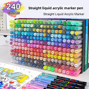 Zeawavsl Set De 48 Rotuladores Acrílicos Doble Punta (Pincel 1-2mm + Fino 0.4mm) – Tinta A Base De Agua, Secado Rápido, Para Lettering, Manga Y Bullet Journal