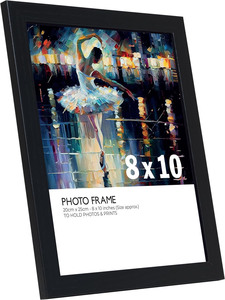 Marcos de Fotos Decorativos Negros Estilo Europeo A4, Marcos de Fotos de Plástico Personalizados de 4x6 5x7, Decoración del Hogar Simple - Product Image 2