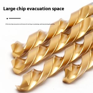 Set bor industri berlapis Titanium Mata bor Putar baja tahan karat, lapisan Titanium berteknologi tinggi - Product Image 3