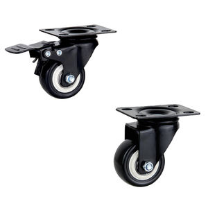 Gold Diamond Serie 1,5/2 inch Schwarz PVC Möbel Stuhl Caster Universal Caster Swivel/Mit Brems möbel Rollen - Product Image 5