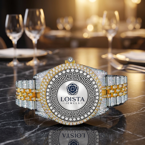 Montre de luxe en quartz et diamant moissanite de haute qualité, marque originale pour hommes et femmes, style hip-hop tendance, brillante et haut de gamme LOISTA - Product Image 1