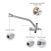 Lave-voiture électrique JH professionnel personnalisé en usine Lance de pulvérisation double contrôle de pression réglable en matière plastique durable