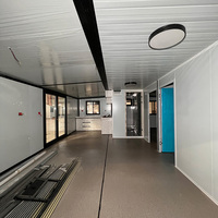 Maison conteneur personnalisée de 30 pieds avec terrasse extérieure, construction rapide, bâtiment modulaire préfabriqué