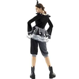 Disfraz de Payaso de Circo para Mujer, Halloween, Carnaval, Cosplay, Adulto, Traje de Payaso Aterrador en Blanco y Negro - Product Image 6