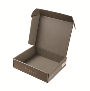 Eco friendly Brown Plantable Seed Paper Box For Christmas Flower Seeds Paper Packaging Shipping Boxes