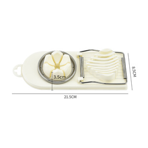Chất lượng cao 2-in-1 đa chức năng trứng <span class=keywords><strong>Slicer</strong></span>/Cutter Eco-Friendly tiện ích nhà bếp được làm từ cao su Silicone bền - Product Image 2