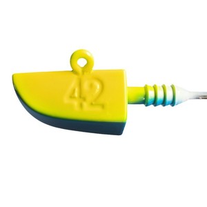 Amo da pesca assistito per jigging verticale in mare aperto, in acciaio al carbonio ad alta resistenza, con flash UV, doppio stinger, per acqua salata, per jigging, in blocco - Product Image 1