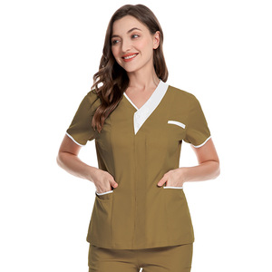 Commercio all'ingrosso di ospedale camici chirurgici a maniche corte medico e infermiere vestiti medici personalizzati ospedale cura Scrub uniformi set - Product Image 3