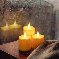 Bougies électroniques à chargement USB pour mariages, fêtes, cadeaux – Écologiques, alimentées par piles, avec minuterie, bougies LED en forme de pilier