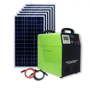 1000W 태양 발전기 12V 100AH 붙박이 건전지 1KW 태양 에너지 장비 AC DC 가정 사용을 위한 순수한 사인 파동 태양 에너지 체계
