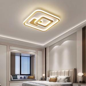 Plafonnier rectangulaire ultra-fin tout en cuivre 2023, luminaire de luxe élégant haut de gamme pour chambre à coucher, provenant de Zhongshan, Guangdong - Product Image 4