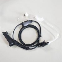 Headset Walkie-talkie Kompatibel Tanpa Peredam Kebisingan dan Tahan Air dengan Pengait Telinga dan Tabung Udara untuk XIR P8200 P888 P8268 dan P8668 328D