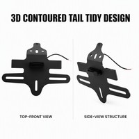 Soporte de matrícula de acero inoxidable de alta calidad para CFMOTO 450SR 450SR-S 2023-2025, eliminador de guardabarros trasero con luz LED