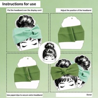 Cartes de présentation personnalisées pour bandeaux avec pinces en papier, étiquettes pour accessoires capillaires, supports pour élastiques et nœuds, cartes d'emballage cadeau