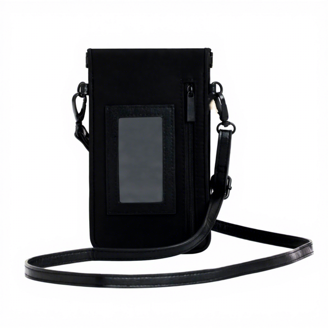 Nylon Cash Card Holder Wallet Women Crossbody Phone Pouch Leather Sling Bag Slim Phone Bag Cell Phone Case  with Card Slot