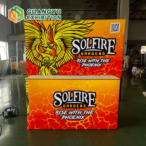 Caja de luz de publicidad LED de aluminio portátil 10x10 Caja de luz de exposición Seg de tela personalizada para ferias comerciales de exhibición de tienda y <span class=keywords><strong>menú</strong></span> - Product Image 1