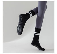 Chaussettes de yoga antidérapantes écologiques en coton pour femmes, personnalisables, avec grip pour Pilates, absorbant la transpiration – Conception et maquette gratuites – Vente en gros