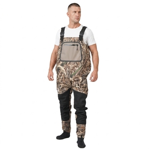 Celana Wader PVC Profesional Anti Air untuk Memancing, Pakaian Kerja untuk Pria dengan Sepatu, Celana Wader Tugas Berat untuk Berburu dan Pekerjaan Industri - Product Image 1
