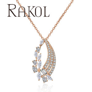 RAKOL NP2042 Nuevo diseño Novia moda Accesorios Collar 1 - Product Image 4