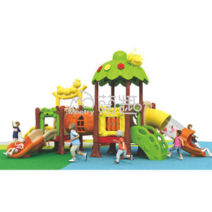 Moetry rừng chủ đề Toddler sân chơi thiết bị nhựa trượt cho trẻ em chơi ngoài trời cho vườn trường hoặc nhà trẻ sân sau - Product Image 6