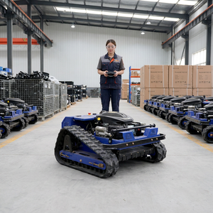 Tondeuse <span class=keywords><strong>robot</strong></span> à essence 550 mm télécommandée pour professionnels de la terrassement et de l'aménagement routier - Product Image 6