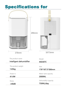 Md307c Trung Quốc nóng bán 2L nhà tự động thông minh phòng nhỏ Máy hút ẩm giá thấp - Product Image 6