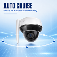 Caméra PTZ dôme extérieure WiFi 5MP avec boîtier ABS étanche et vision nocturne IR