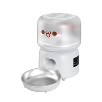 Distributeur automatique intelligent en acier inoxydable pour animaux de compagnie avec contrôle WiFi, minuterie et alimentation quantitative pour chats et chiens