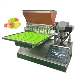 Mini manual pequeño molde de llenado que hace el caramelo agrio automático gomoso molde de silicona gomosa máquina de suplemento de gelatina