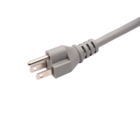 Cable de Alimentación con Conexión a Tierra de 3 Pines Estándar de Taiwán, CNS 690, Aprobado por BSMI, H05VV-F 0.75mm2, Cable de Repuesto para Monitor de Computadora y TV