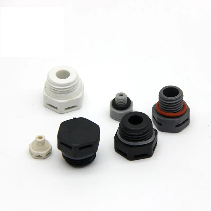 Plastic Vent Plugs IP 68 Plastic M12 Screw-in Breather Vent Plug M12 Vent Plug For Lighting Equipment