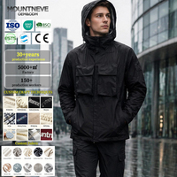 Veste utilitaire pour homme, streetwear urbain, imperméable, à capuche, multi-poches, manches détachables, techwear personnalisé en gros
