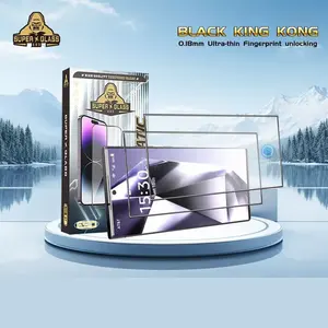 Protector de cristal de reconocimiento de desbloqueo de huellas dactilares HD 9H para <span class=keywords><strong>Samsung</strong></span> Galaxy S24 Ultra Protector de pantalla S25 MIcas Film S23 S22 S26 - Product Image 2