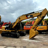 Maquinaria de construcción de movimiento de tierras Excavadora Cat 320 320D2L Bomba hidráulica Tipo de pista Caterpillar 320D 320D usado en stock