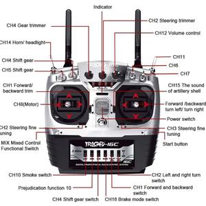 รถบังคับวิทยุขนาดใหญ่ HG-P415A รุ่น 1/10 4X4 H1 รถกระบะโลหะหุ้มเกราะ พร้อมระบบรมควัน รุ่นปรับปรุงใหม่ สำหรับวิ่งออฟโรด พร้อมไฟและเสียงเพลง - Product Image 6