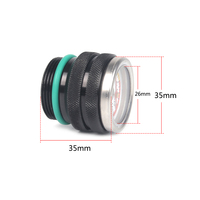 Termómetro Universal DIHAO para Aceite, Reemplaza M30x1.5 para Kawasaki 650 KLR 1987-1998, Accesorios para Motocicleta, Plateado/Negro