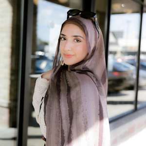 2026 Popular Custom Logo Muslim Headscarf Wholesale Breathable 4-Season Refined Modest Female Print <b>Modal</b> <b>Hijab</b> - Product Image 1