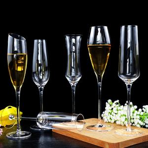 Populaire Offre Spéciale Main Effacer Transparent Slanted Conception Slim Souches Célébré La <span class=keywords><strong>Victoire</strong></span> des Verres De <span class=keywords><strong>Champagne</strong></span> Flûtes - Product Image 2