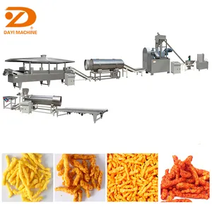 Ligne de production entièrement automatique de kurkure cheetos nik naks machine à emballer cheetos machine de fabrication de snacks kurkure petite bouffée de maïs