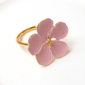 Rond de serviette Bleu clair Fleur de prunier Boutons de serviette Série végétale Peint Cuisine occidentale Bouche Anneau en tissu - Product Image 2