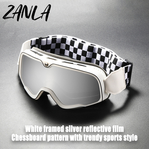 2026 New Fashionable <strong>Snow</strong> Skiing <strong>Goggles</strong> Big Frame Motorcycle Sunglasses with Breathable Comfortable Sponge Grid Belt for Winter - Product Image 3