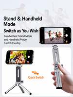 Mini trépied de poche E01S en gros, support de caméra portable pour vlogging avec pince et tête rotative à 360°